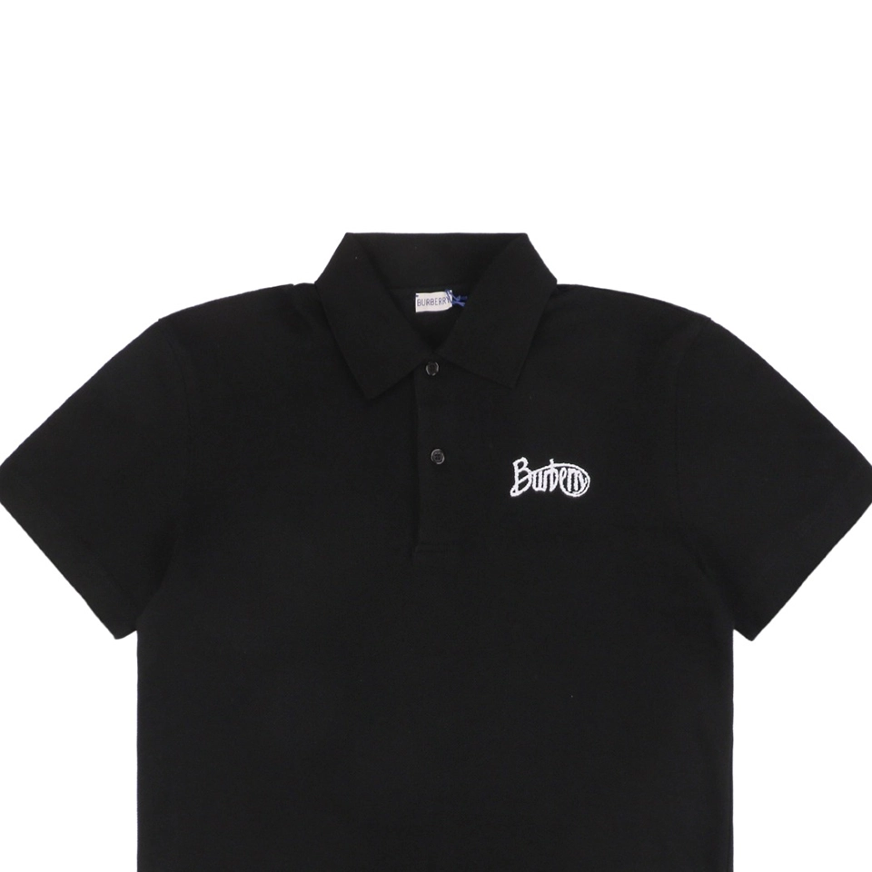 BBry Script ‘bbr’ Signature Polo Shirt (Black/Blue)