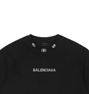 Balenciaga Double-B Neckline Embroidered T-Shirt18.jpeg