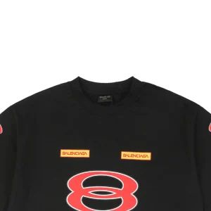 Balenciaga Dual-Ring Logo Multi-Print Washed T-Shirt