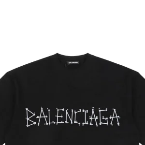 Balenciaga Geometric Number Double-B Flocked T-Shirt10.jpeg