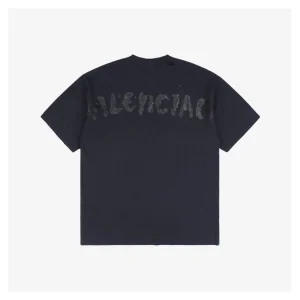 Balenciaga Graffiti Vinyl Lettering Graphic T-Shirt