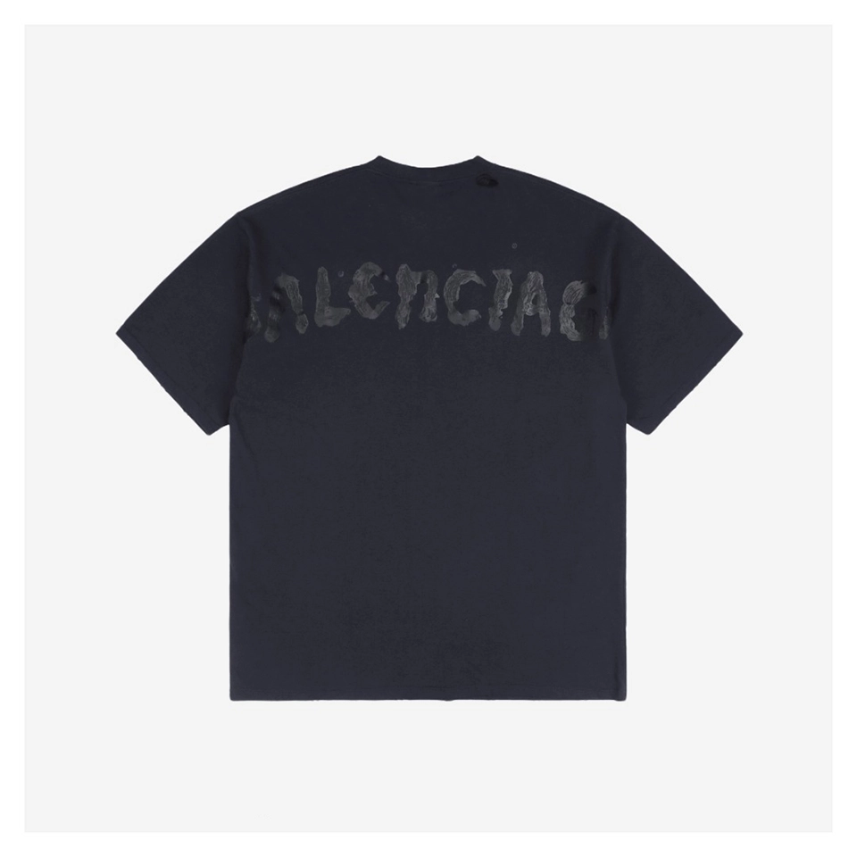 Balenciaga Graffiti Vinyl Lettering Graphic T-Shirt