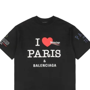 Balenciaga Heart Graffiti Letter Print T-Shirt12.jpeg