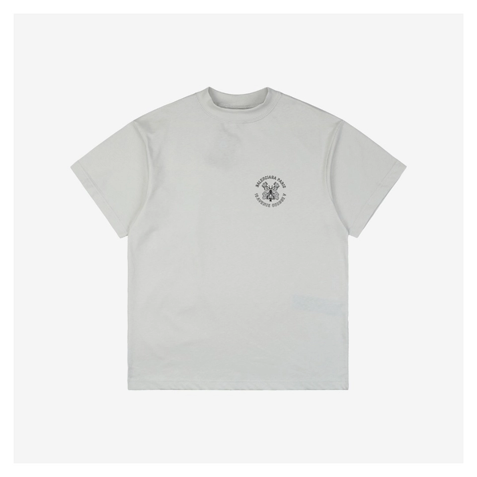 Balenciaga Hollow Key Double-B Letter Graphic T-Shirt