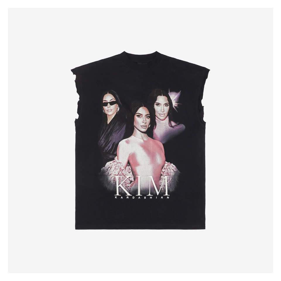 Balenciaga Kardashian Portrait Graphic Tank Top