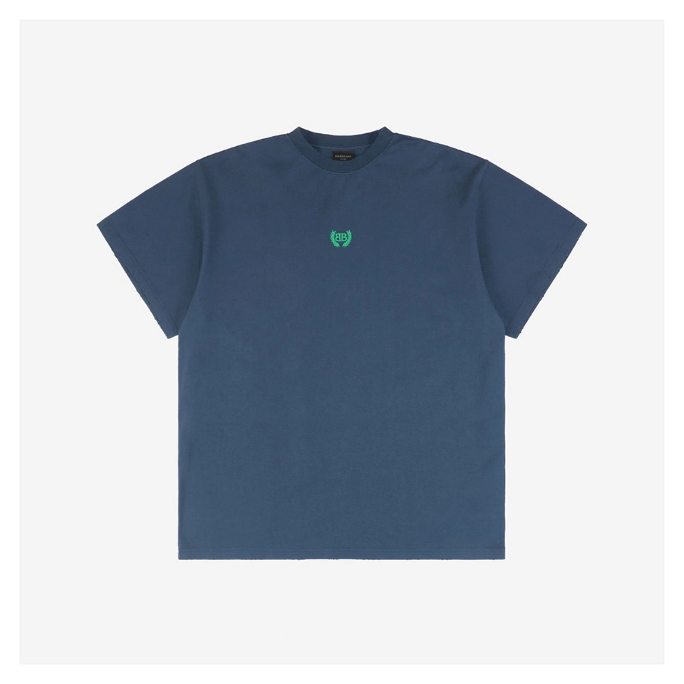 Balenciaga Laurel Double-B Embroidered T-Shirt
