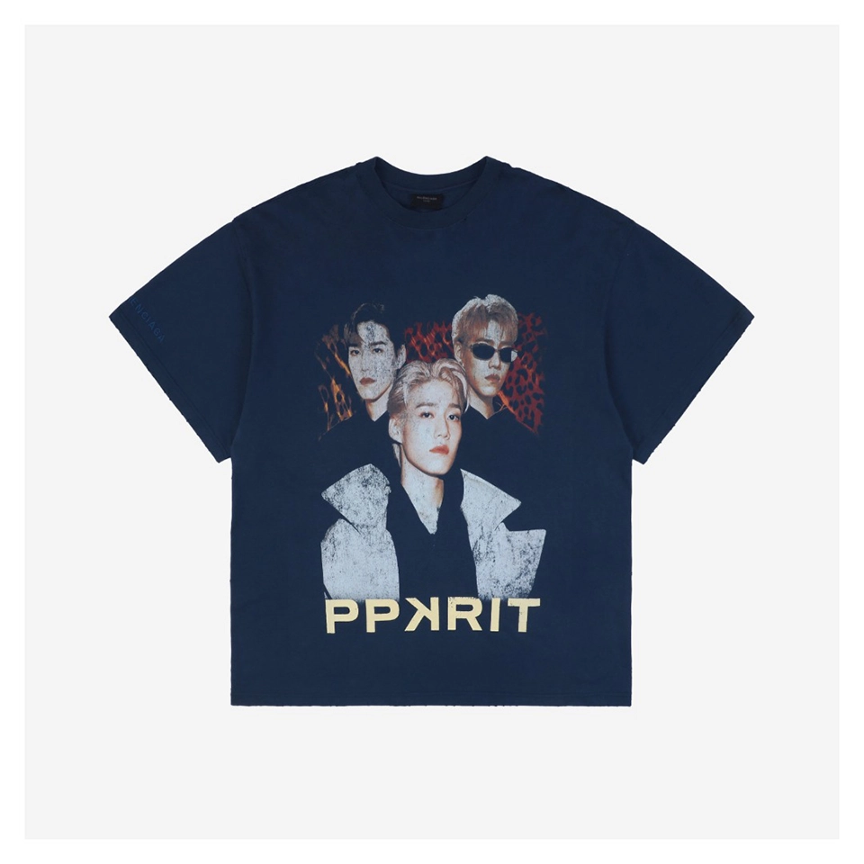 Balenciaga PP Portrait Graphic T-Shirt