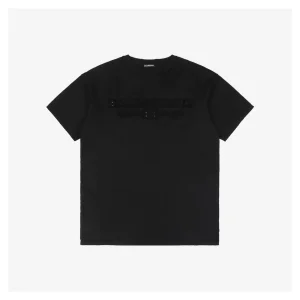 Balenciaga Paris Letter Distressed Patch Embroidery T-Shirt