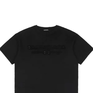 Balenciaga Paris Letter Distressed Patch Embroidery T-Shirt11.jpeg