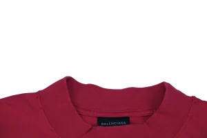 Balenciaga Red Tape Letter Print T-Shirt6.jpeg