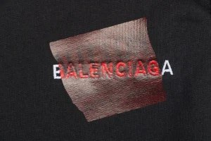 Balenciaga Torn Tape Lettering Embroidered Shorts5.jpeg