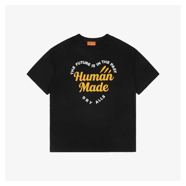 Human Made Heart Logo Letter Print T-Shirt