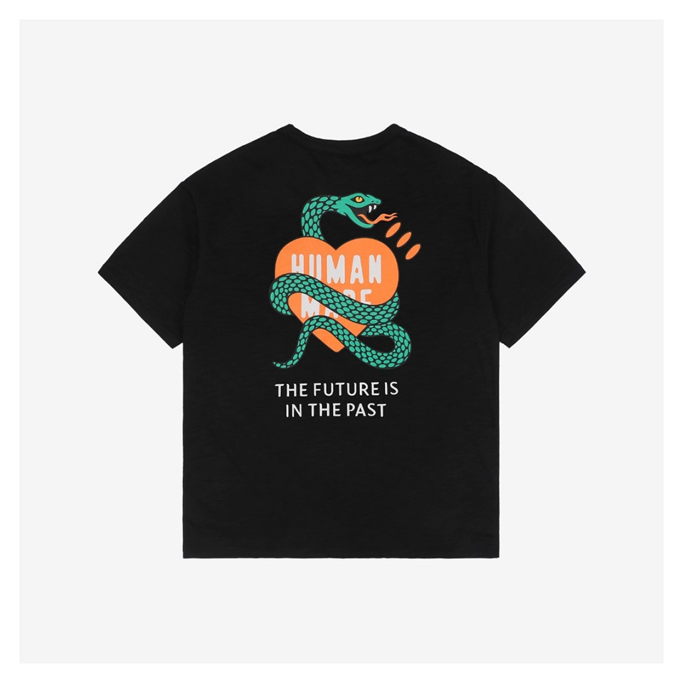 Human Made Year of the Snake Heart Letter Print T-Shirt