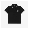 L Floral Logo Embroidered Color-Block Polo T-Shirt
