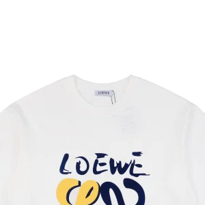 L Graffiti Floral Logo Flocked Paint T-Shirt1.jpeg