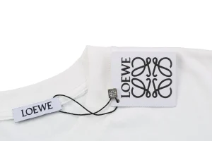 Neckline and Logo tag White