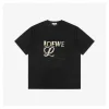 L Graffiti Multicolor Anagram Flower Embroidery T-Shirt