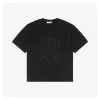L Seamed Floral Embroidered Cotton T-Shirt
