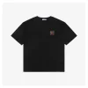 L Three-Color Floral Logo Embroidered T-Shirt