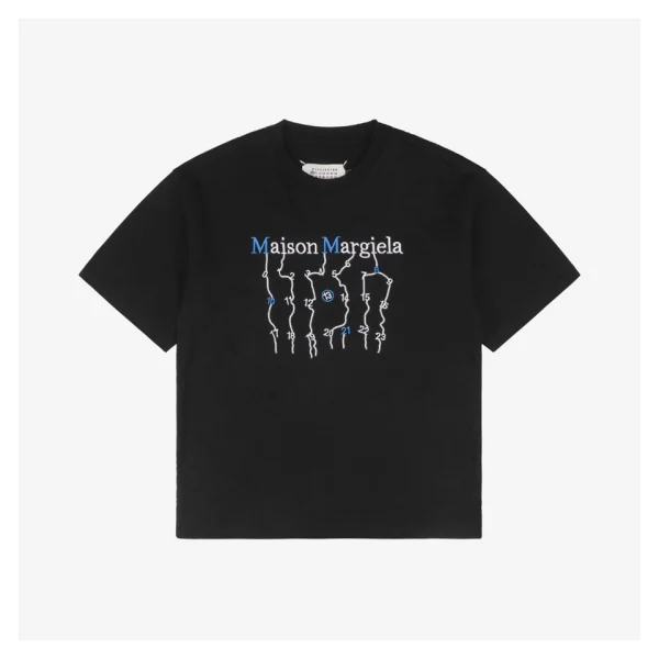 Maison Margiela Number-Connected Letter Embroidery T-Shirt