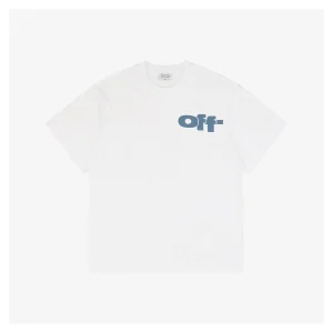 OFF WHITE CO VIRGIL Bold Blue OFF Letter Graphic T-Shirt
