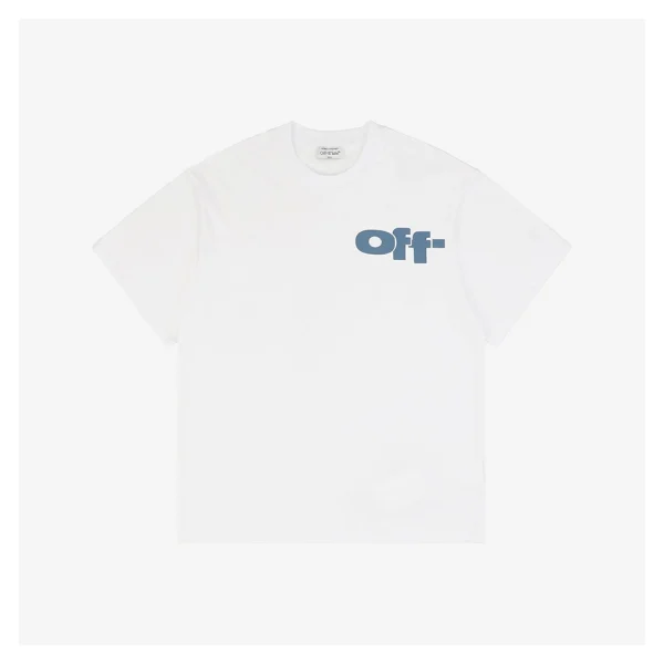 OFF WHITE CO VIRGIL Bold Blue OFF Letter Graphic T-Shirt