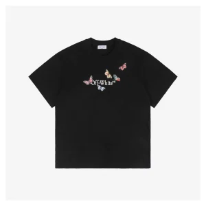 OFF WHITE CO VIRGIL Butterfly Letter Graphic T-Shirt
