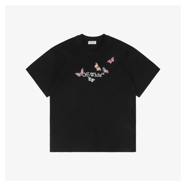 OFF WHITE CO VIRGIL Butterfly Letter Graphic T-Shirt