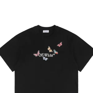 OFF WHITE CO VIRGIL Butterfly Letter Graphic T-Shirt