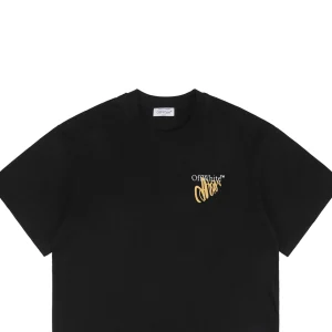 OFF WHITE CO VIRGIL Sketch Yellow Arrow Graphic T-Shirt