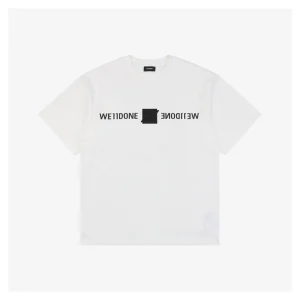We11done Square Logo Small Letter Silicone Print T-Shirt1.jpeg