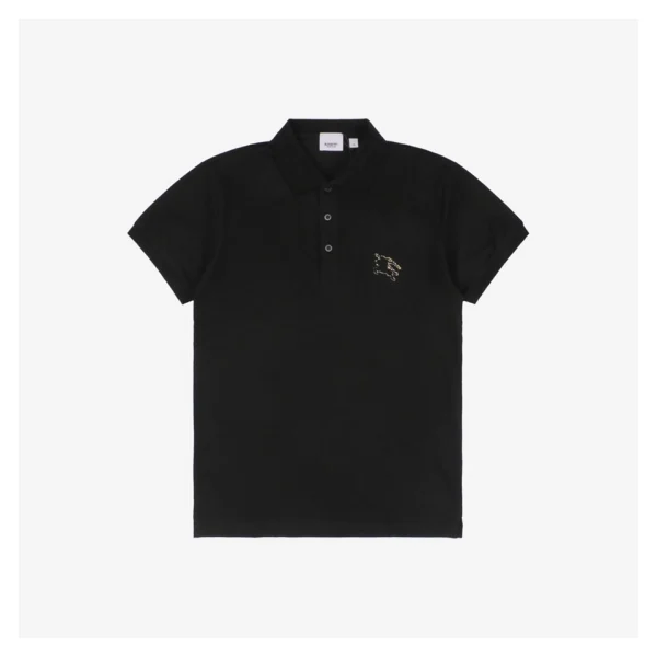 BBry Cutout Equestrian Knight Logo Polo Shirt