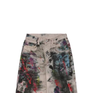 Acne Studios Painter Graffiti Print Denim Jeans
