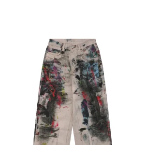 Acne Studios Painter Graffiti Print Denim Jeans