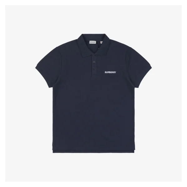 BBry BT Frame Line Embroidered Polo Shirt Dark Blue