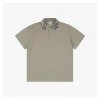 BBry Check Collar Polo Shirt (Khaki/Beige)