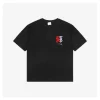 BBry Red & White Paneled Equestrian Logo Embroidered T-shirt