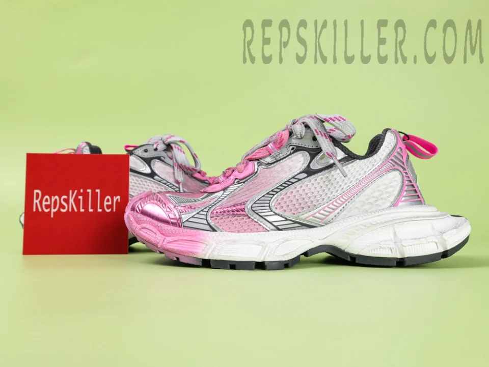 Balenciaga 3XL Toe Spray Sneaker Grey / Pink / Dark Grey