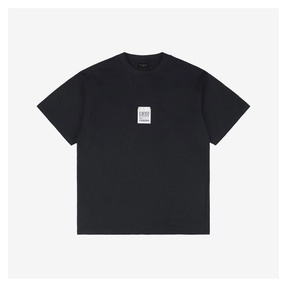 Balenciaga “520 Sticker” Graphic T-shirt Black