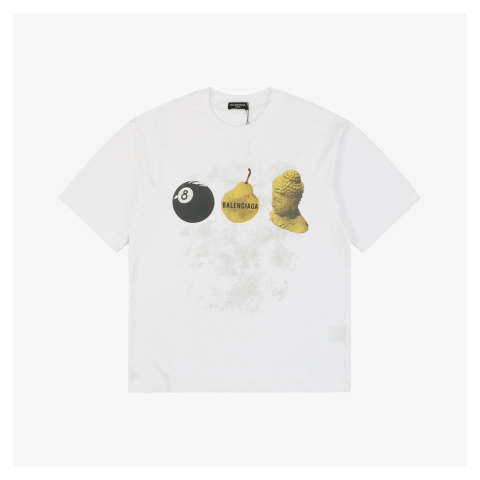 Balenciaga Billiard & Pear Buddha Graphic T-shirt