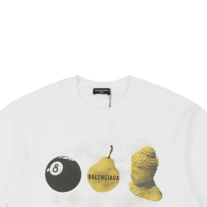 Balenciaga Billiard & Pear Buddha Graphic T-shirt