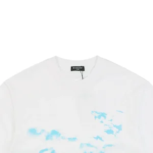 Balenciaga Cloud Text Logo T-shirt White
