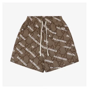 Balenciaga Collab Bullet Screen Print Shorts