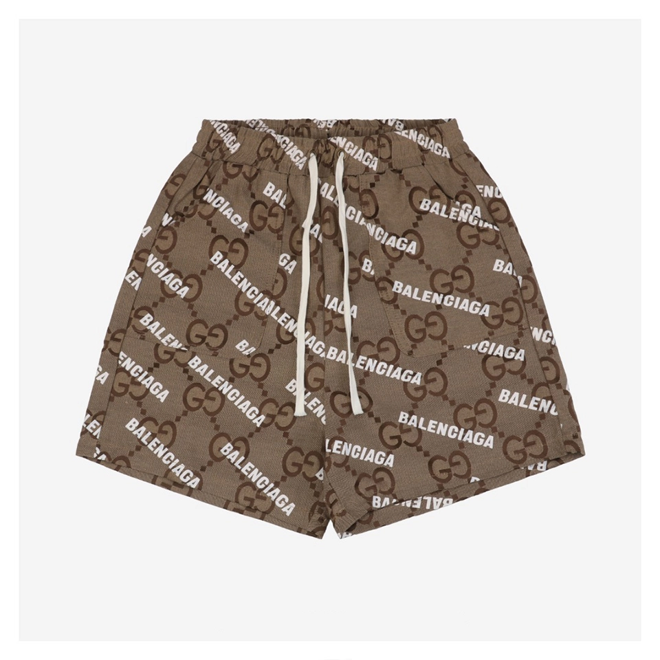 Balenciaga Collab Bullet Screen Print Shorts