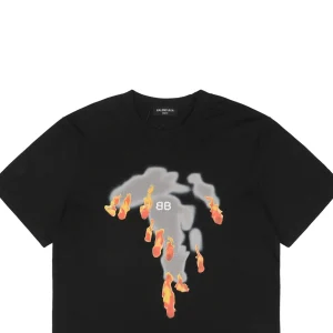 Balenciaga Double B Flame Logo T-shirt