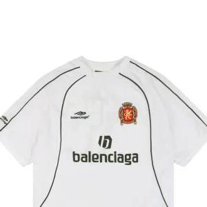 Balenciaga Football Club No.10 Logo Print T-shirt White
