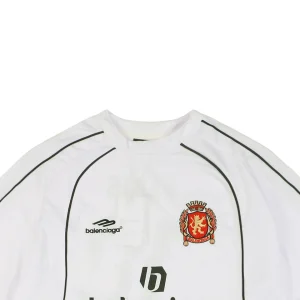 Balenciaga Football Club No.10 Logo Print T-shirt White