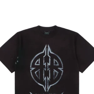 Balenciaga Gothic Shield Double-B Print T-shirt