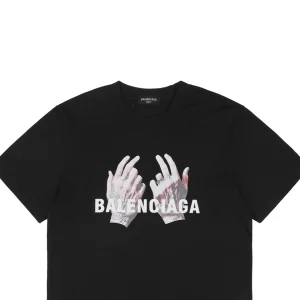 Balenciaga Graffiti Handprint Logo T-shirt