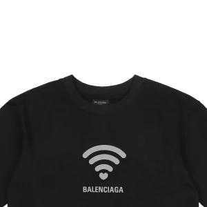Balenciaga Heart Wi-Fi Graphic T-shirt Black